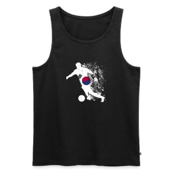 Coupe du monde de l’équipe nationale de Corée du Sud - Débardeur bio Premium Homme - noir - Devant - AI Model Male 178 light (178cm)