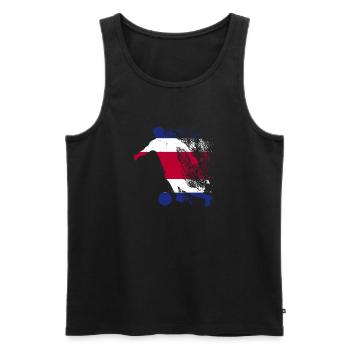 National team Costa Rica Football World Cup - Men's Premium Organic Tank Top - black - Front - Michal (187cm)