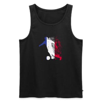 Nationalmannschaft Frankreich Fußball Weltmeister - Männer Premium Bio Tank Top - Schwarz - Vorne - Michal (187cm)