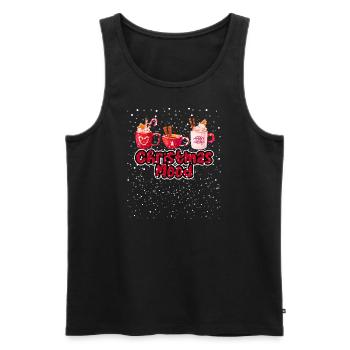 Christmas Mood - Weihnachten - Men's Premium Organic Tank Top - black - Front - Michal (187cm)