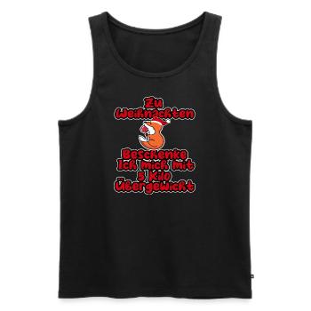 Ich beschenke mich mit 5 Kilo Übergewicht - Männer Premium Bio Tank Top - Schwarz - Vorne - AI Model Male 178 light (178cm)