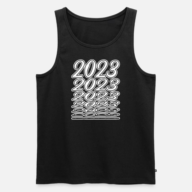 2023 infinity - Männer Premium Bio Tank Top - Schwarz