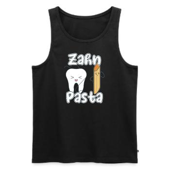 Zahn Pasta - Männer Premium Bio Tank Top - Schwarz - Vorne - Michal (187cm)