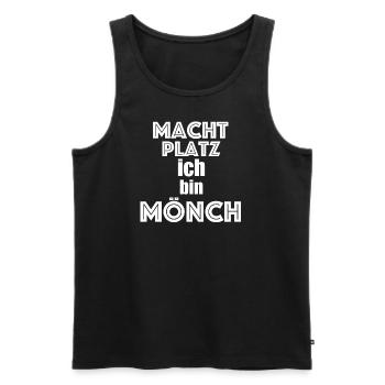 Mönch Kirche Kostüm Verkleidung Gaming Karneval - Männer Premium Bio Tank Top - Schwarz - Vorne - AI Model Male 178 light (178cm)