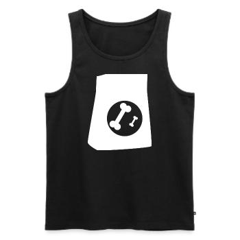 DOG CAT PET - Men's Premium Organic Tank Top - black - Front - Michal (187cm)