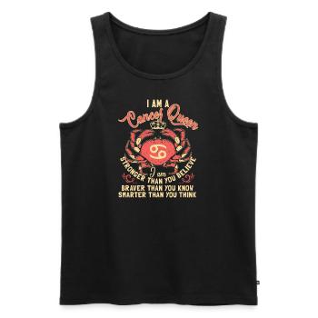 Skorpion Sternzeichen - Männer Premium Bio Tank Top - Schwarz - Vorne - AI Model Male 178 light (178cm)