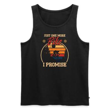 Nur noch ein Fahrrad - versprochen - Männer Premium Bio Tank Top - Schwarz - Vorne - Michal (187cm)