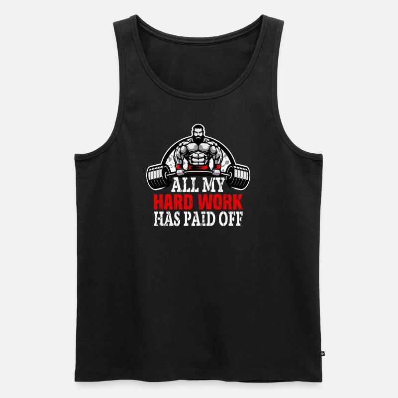 Endlich hat es sich gelohnt - Männer Premium Bio Tank Top - Schwarz