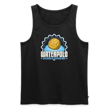 Wasserball Wassersport Wasserballer Team Spruch - Männer Premium Bio Tank Top - Schwarz - Vorne - Michal (187cm)