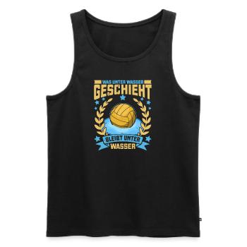 Wassersport Wasserballer Wasserball Team Geschenk - Männer Premium Bio Tank Top - Schwarz - Vorne - Michal (187cm)