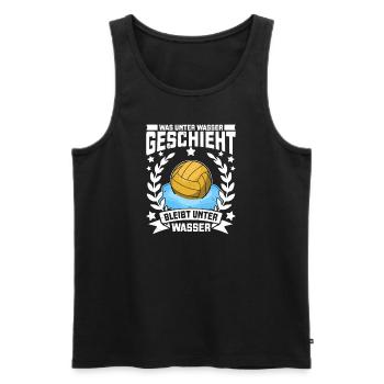 Wassersport Wasserballer Wasserball Team Geschenk - Männer Premium Bio Tank Top - Schwarz - Vorne - Michal (187cm)