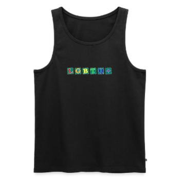 LGBTQ+ Regenbogen Freedom Lesbian Gay Pride - Männer Premium Bio Tank Top - Schwarz - Vorne - AI Model Male 178 light (178cm)