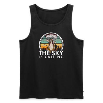 Paraglider Freefly Catdiver Skydiving Skydiver - Männer Premium Bio Tank Top - Schwarz - Vorne - Michal (187cm)