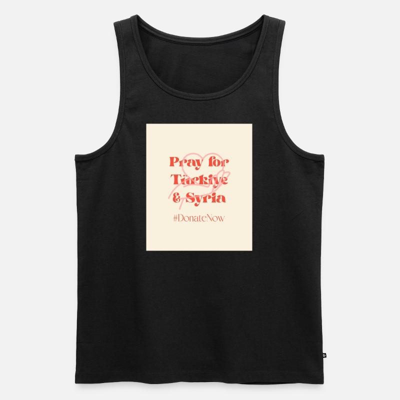 Prayer - Männer Premium Bio Tank Top - Schwarz