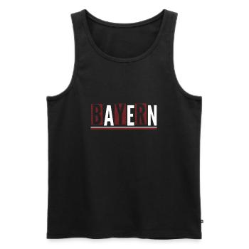 BAYERN - Männer Premium Bio Tank Top - Schwarz - Vorne - Michal (187cm)