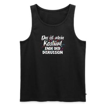 Mein Kostüm ist in der Wäscherei Carnival Party - Männer Premium Bio Tank Top - Schwarz - Vorne - Michal (187cm)