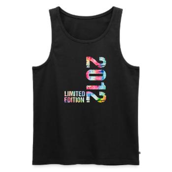 18 JAHRE 18. GEBURTSTAG LIMITED EDITION 2012 - Männer Premium Bio Tank Top - Schwarz - Vorne - AI Model Male 178 light (178cm)