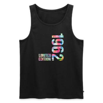 18 JAHRE 18. GEBURTSTAG LIMITED EDITION 1962 - Männer Premium Bio Tank Top - Schwarz - Vorne - AI Model Male 178 light (178cm)