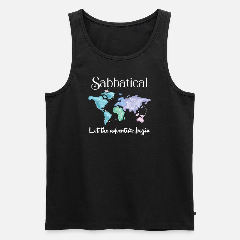 Sabbatical Geschenkidee, Geschenk für Sabbatical - Männer Premium Bio Tank Top - Schwarz