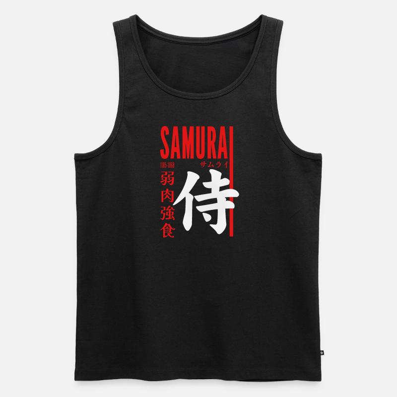 Samurai Master - Männer Premium Bio Tank Top - Schwarz