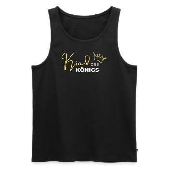 Kind des Königs - Männer Premium Bio Tank Top - Schwarz - Vorne - Michal (187cm)