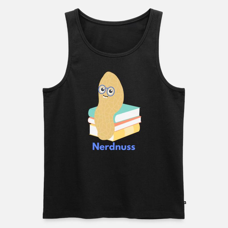 Nerdnuss - Männer Premium Bio Tank Top - Schwarz