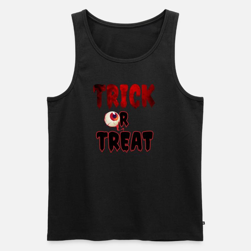 Süßes oder Saures - Männer Premium Bio Tank Top - Schwarz