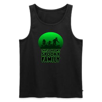 Just my spooky Family - Men's Premium Organic Tank Top - black - Front - AI Model Male 178 light (178cm)
