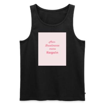 Mein Business meine Regeln - Männer Premium Bio Tank Top - Schwarz - Vorne - AI Model Male 178 light (178cm)