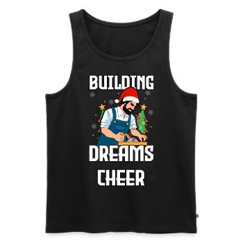 Jingle Bells Healthy Teeth Swell Dentist Z - Men's Premium Organic Tank Top - black - Front - AI Model Male 178 light (178cm)