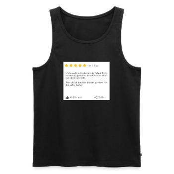 Lustige Tshirts | Lustige T-Shirts | Arbeit | fun - Männer Premium Bio Tank Top - Schwarz - Vorne - AI Model Male 178 light (178cm)