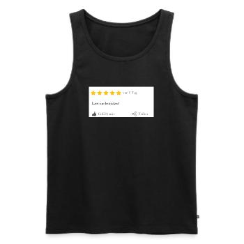 Lasst uns betrinken! - Männer Premium Bio Tank Top - Schwarz - Vorne - AI Model Male 178 light (178cm)