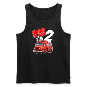 Kids Fire Truck 2 Year Old Firefighter Birthday - Männer Premium Bio Tank Top - Schwarz - Vorne - Michal (187cm)