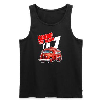 Kids Fire Truck 1 Year Old Firefighter Birthday - Männer Premium Bio Tank Top - Schwarz - Vorne - Michal (187cm)