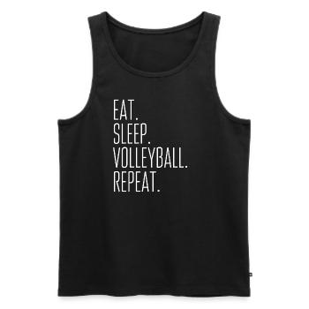 Volley-ball - Débardeur bio Premium Homme - noir - Devant - Michal (187cm)