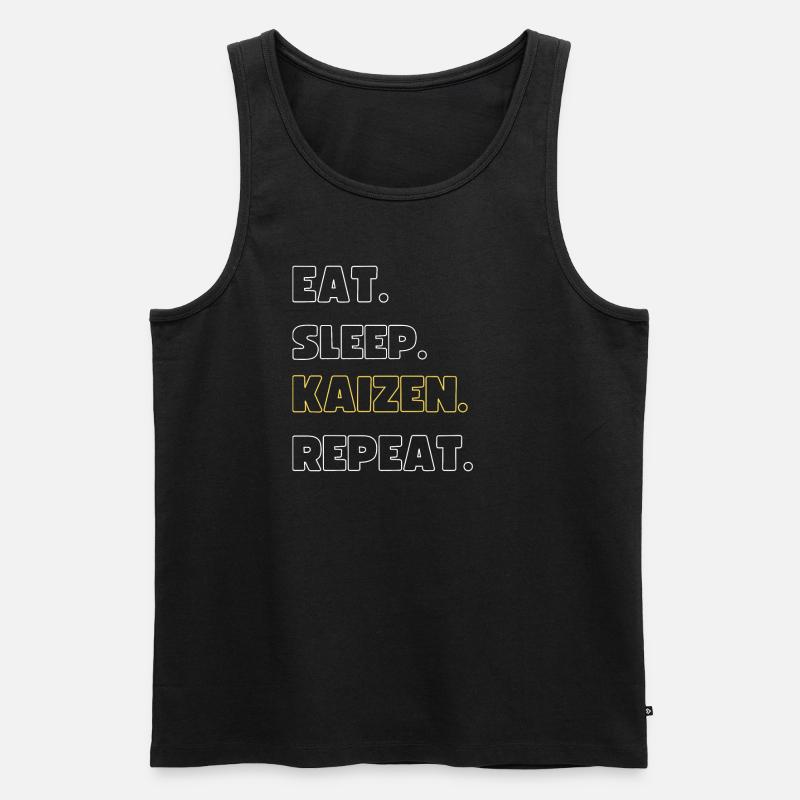 Kaizen - Männer Premium Bio Tank Top - Schwarz