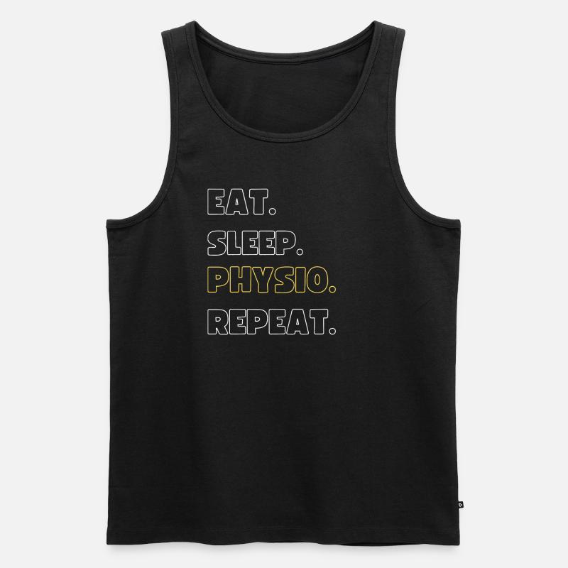Physio - Männer Premium Bio Tank Top - Schwarz