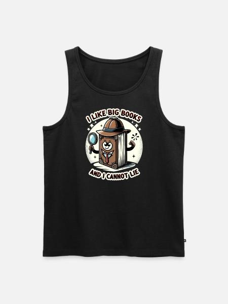 I Like Big Books - Männer Premium Bio Tank Top - Schwarz
