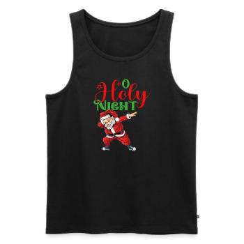O Holy Night - Männer Premium Bio Tank Top - Schwarz - Vorne - Michal (187cm)