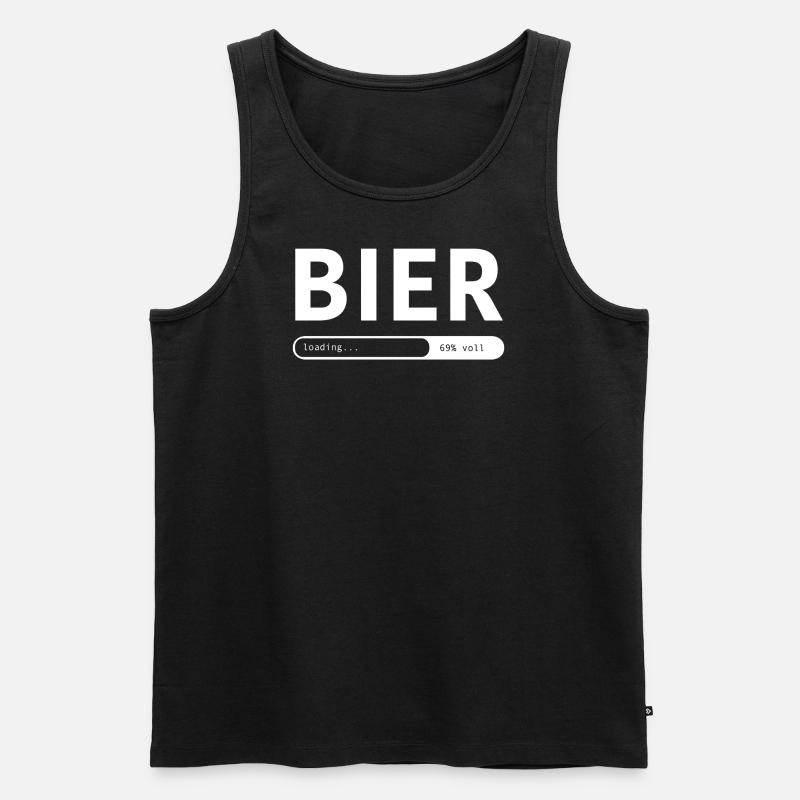 Bie loading - Männer Premium Bio Tank Top - Schwarz