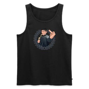 Rieser Grantler // Illustration - Männer Premium Bio Tank Top - Schwarz - Vorne - AI Model Male 178 light (178cm)