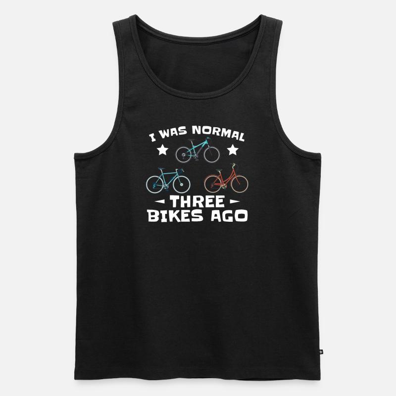 I was normal 3 Bikes ago fÃ¼r Radfahrer - Männer Premium Bio Tank Top - Schwarz