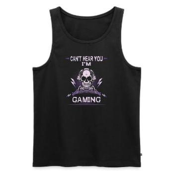 A Day Without Video Games Is Like, Funny Gifts - Men's Premium Organic Tank Top - black - Front - Michal (187cm)
