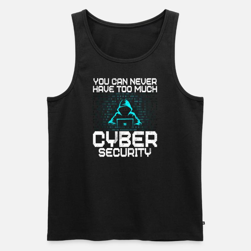 Cyber-sicherheits-hacker-hacking - Männer Premium Bio Tank Top - Schwarz