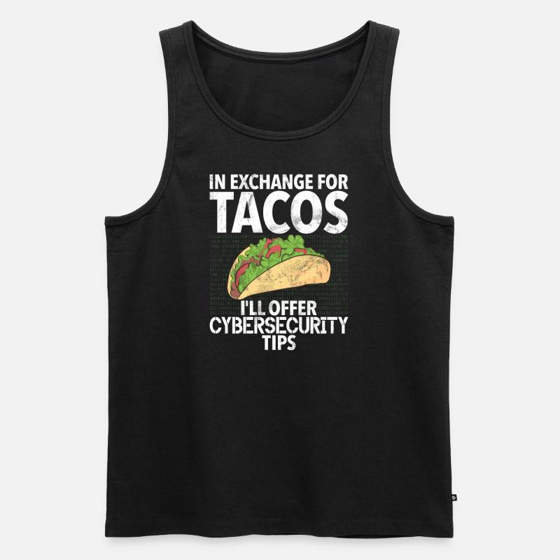 Cyber-sicherheits-hacker-hacking - Männer Premium Bio Tank Top - Schwarz