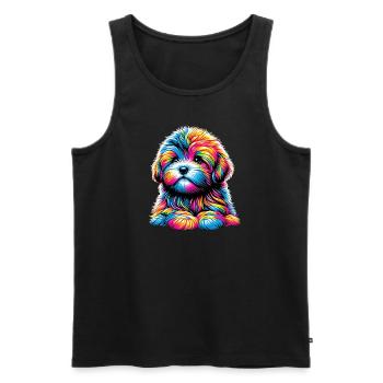 Bolonka Zwetna Chiot - Débardeur bio Premium Homme - noir - Devant - Michal (187cm)