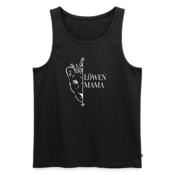 Löwenmama Mama Mutter Motiv Muttertag Geburtstag - Männer Premium Bio Tank Top - Schwarz - Vorne - Michal (187cm)