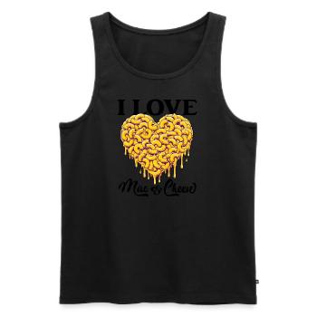 I love Mac and Cheese - food lover gift - Men's Premium Organic Tank Top - black - Front - Michal (187cm)