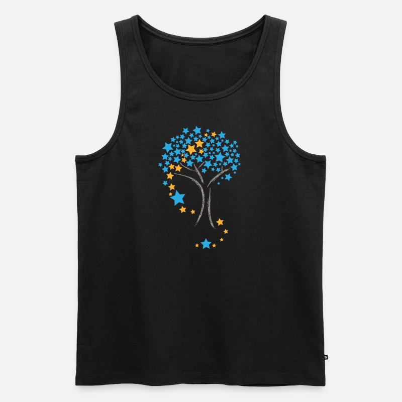 Sternenbahn - Männer Premium Bio Tank Top - Schwarz