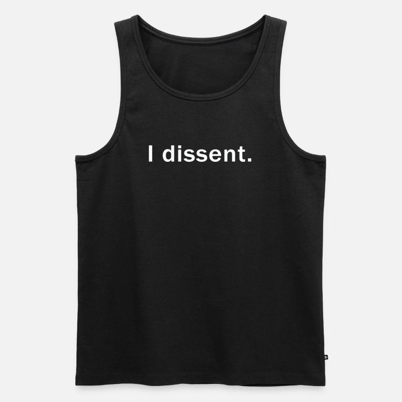 I Dissent - Männer Premium Bio Tank Top - Schwarz